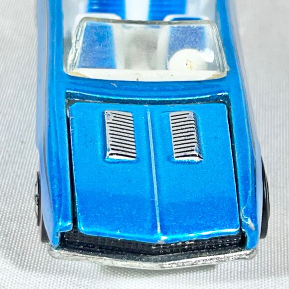 Hot Wheels '67 Camaro Convertible Redline Hood Opens 1982 Thailand Blue White - Picture 10 of 16